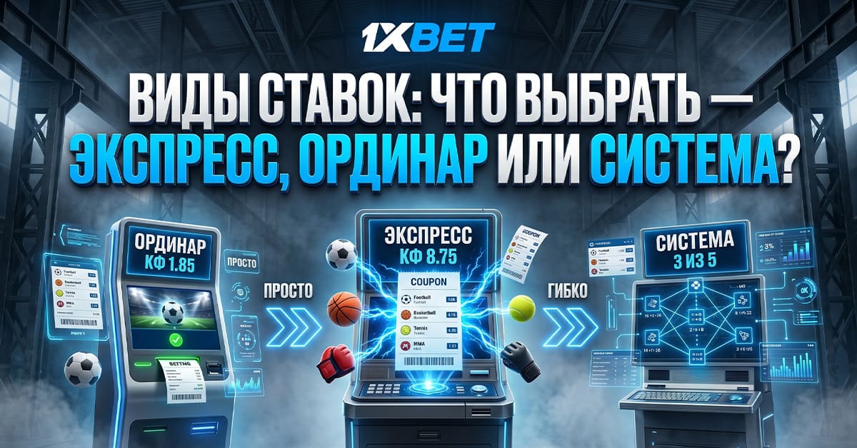 Виды ставок - экспресс, ординар, система